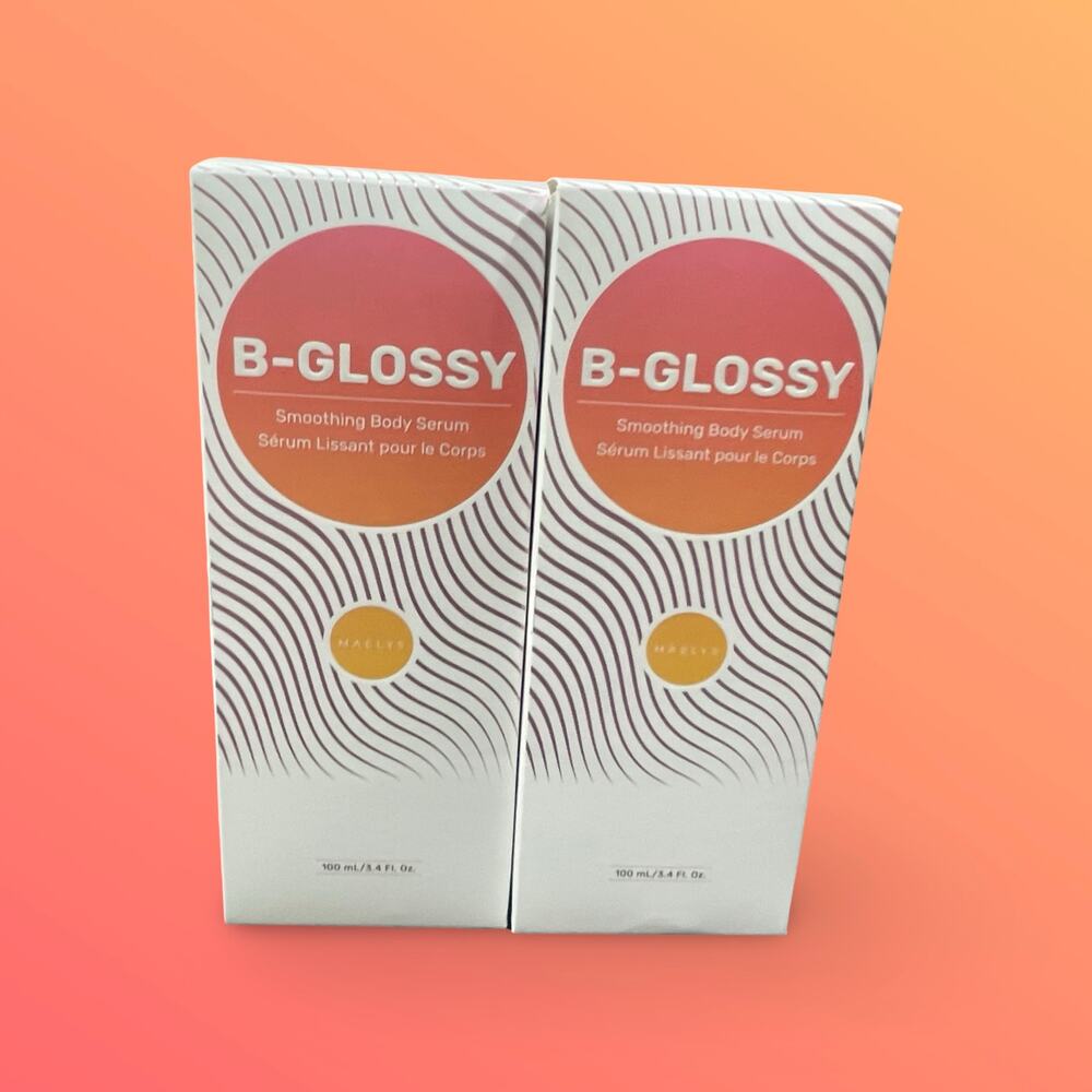 Maelys B-GLOSSY Smoothing Body Serum 3.4oz Anti-Aging Firming Skincare Lot of 2